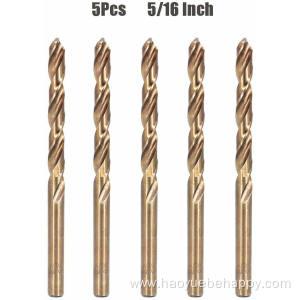 Cobalt Steel Twist Drill Bit Set of 5PCS